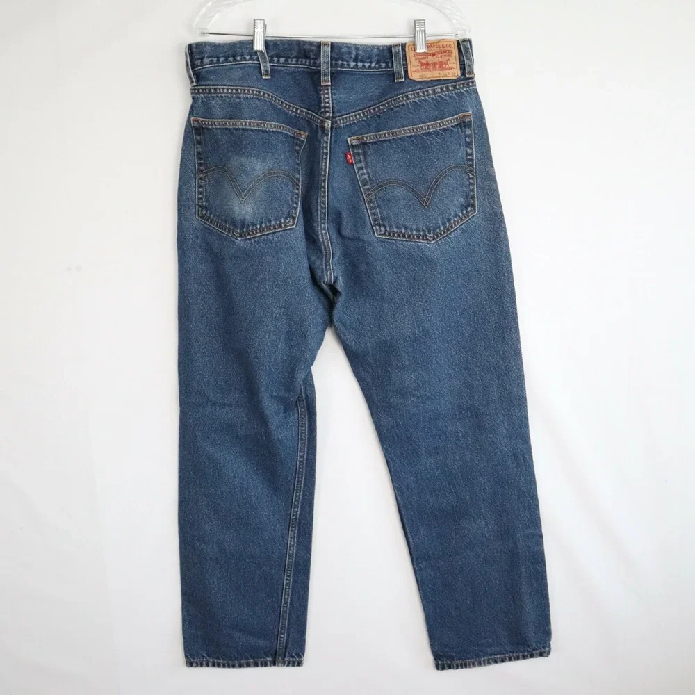 Vtg Levi's 505‎ Jeans Mens 38x32 Regular Fit 5-Pocket Cotton Denim Blue
